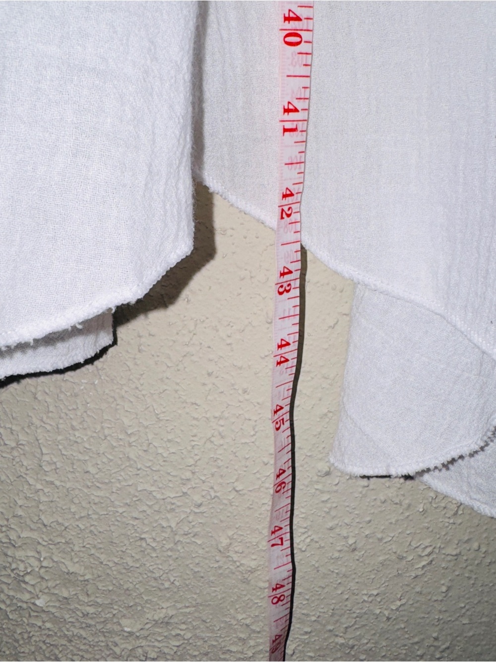 blanc du nil White Layered Cotton Hippie Boho Coastal V-Neck Midi Strap Dress - Picture 5 of 8